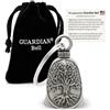 Guardian Bell Campanello celtico portafortuna con portachiavi e sacchetto regalo in velluto nero, campanello per moto, peltro senza piombo, prodotto negli Stati Uniti