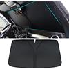 MEOMO per Jeep Compass 2016-2021 2022 2023 Auto Parabrezza Parasole, Ripiegabile Isolamento Termico e Protezione UV Copertina Accessori per Auto Interno,Black
