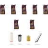 HOFFCAR Kit tagliando 4 FILTRI e 7L OLIO M compatibile con Bmw x5 (E53) 3.0TDS 135kw dal 2000