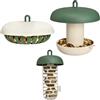 elho Essential Bird Set con casetta per uccelli, ciotola per mangime e foglia verde