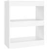 KGFHERENB Libreria, scaffale, divisorio, bianco, 60 x 30 x 72 cm | Scaffale compatto in legno per soggiorno e corridoio, utilizzabile in modo flessibile come ripiano e divisorio.