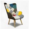 Produce Shop Poltrona Sedia Design Moderno con Braccioli Patchwork Patchy Chic