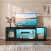 buybyroom Mobile TV, Mobile Basso Autoportante | Mobile TV in Legno, Mobile Basso Autoportante per TV 32-65 Pollici, 148,5x32x51cm