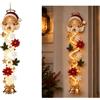 ACJSDGL Decorazione Natalizia Luminosa Angelo di Natale da Porta con LED | In morbida peluche,lunga 60 cm,l'angelo di Natale aggiunge un tocco elegante e luminoso alle feste.