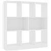 Genérico Libreria Bianca 97,5x29,5x100 cm in Legno Multistrato,Bianco,28.35kg,800171