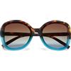 OKKIA Anna Occhiali da Sole Donna Avana Blu