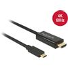 Delock Cavo usb Delock C -> HDMI-A 4K 60Hz St/St 1.00m [85290]
