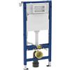 Geberit DuofixBasic 458103002 (blu scuro, elemento per WWC, 112 cm, con cassetta di scarico Delta UP 12 cm, per pareti in metallo e legno, in acciaio, posizione di fissaggio alternativa, autoportante
