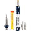 Generico D.World YJ230 Saldatore a Gas 3 in 1 Professionale, Saldatrice per Metalli Senza Fili con Cannello e Punte Intercambiabili, Temperatura fino a 1300°C, Kit Saldatura Portatile e Ricaricabile