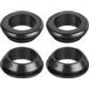 QUARKZMAN 10pz Occhielli Gomma 25mm Diametro Montaggio Occhielli Gomma Nero | per Cablaggio per Protezione Firewall Cavo Filo, per Tappi per Fori Gomma ID 20mm