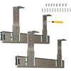 V3VOGUE Guide Scorrevoli Per Cassetti E Ripiano Porta-tastiera - Montaggio Sotto Il Scrivania, Computer Vassoio Scorrevole Accessori, Regolabili In Altezza, Guide Per Mensola Estraibile