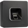 EKEY 203706 Set di lettore d'impronta xLine nero con cornice in plastica nera, scatola da parete, unità di controllo, per il montaggio a parete, 0,4 W, 12-24 V, Lettore d'impronta digitale nero