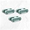 moorg Set da 3 Porta Scope Parete Adesivo, Appendi Scope a Muro Adesivo Senza Forature, Portascope da Muro, Accessori Casa con Ganci Porta Oggetti, Salvaspazio Cucina, Porta Attrezzi da Parete Adesivi