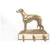 Whippet, Levriero Inglese - portachiavi con cane, supporto in ottone per accesso