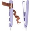 LOPHE Piastra Capelli Viaggio Compatta, Ceramica 190°C, Corti Frange Viola | Piastra Tascabile e Leggera, Compatta da Viaggio, Ceramica, Temperatura Fissa a 190°C, per Capelli Corti e Frange, Portatile