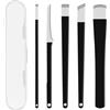 LOPHE Set Pedicure 5 Pezzi Acciaio Inox, Kit Bisturi Custodia, Calli Pelle | Coltelli per Pedicure Professionali, Attrezzi per Piedi, con Custodia, Pelle Dura, Manicure, Uomo, Rifinitura, Acciaio Inox