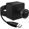 Svpro Fotocamera USB 3.0 4K 60 fps, obiettivo grandangolare M12 130°, sensore IMX678, scheda webcam in metallo, UVC per Windows, Linux, macOS, Android