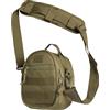 ACE Schakal Custodia per cuffie da poligono, idrorepellente, verde | Compatibile con cuffie antirumore Sordin, Howard Leight, Peltor e Walker. Interno imbottito con tasche.