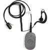 Jetfon JR-17CLPe Auricolare per Walkie Talkie Motorola CLPe e CLP446e | con microfono PTT, cavo spiralato rinforzato, clip rotante 360° e connettore dedicato per Motorola CLPe e CLP446e.