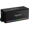 IRRADIO IR-M6 Classic, Cassa Bluetooth portatile, 40W, Doppio Woofer e Tweeter, Grado di impermeabilizzazione IPX7, Illuminazione LED RGB, Funzione True Wireless Stereo, Compatibile formati MP3 e WA