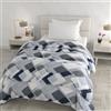 Italian Bed Linen Trapunta Invernale Infinity, No Stiro, Made in Italy | Trapunta Letto Singolo, 170x260 cm, 100% Microfibra Stampata, Imbottitura 300 gr, Coperta invernale, Block