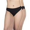 A.A UNDERWEAR - Mutande Donna in Morbido Cotone e Modal - Slip Tai - Vita Alta - Confezione da 3 Pezzi