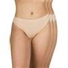 A.A UNDERWEAR - Mutande Donna in Morbido Cotone e Modal - Slip Tai - Vita Alta - Confezione da 3 Pezzi