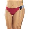 A.A UNDERWEAR - Mutande Donna in Morbido Cotone e Modal - Slip Tai - Vita Alta - Confezione da 3 Pezzi