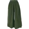 GURU SHOP Pantaloni Palazzo Boho Cotone Donna Larghi Marlene Pantaloni Svasati Blu | Vestibilità ampia, elastico in vita, tasche laterali, materiale prelavato, struttura simile al lino