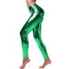 SXME MIGHT SAY Leggings da donna metallizzati, effetto bagnato lucido, vita elasticizzata, pantaloni elasticizzati, Verde, 40-54