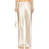 Generico Pantaloni da Donna in Raso Lucido a Gamba Larga, Vita Elastica Nascosta Senza Tasche, Tessuto Poliestere Elastan Alta Caduta, Pantaloni Eleganti per Ufficio e Uscite Quotidiane Multi Colore S-XL