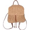 Holibanna Borsa di paglia Borse da spiaggia da donna Impermeabile Spiaggia Vacanze Viaggi Crochet Hobo Zaino da donna in vimini Grande Zaino estivo Para per Rattan Tessuto Donna Marrone Chiaro Paglia