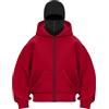 Generico Felpa con Cappuccio Uomo Invernale con Passamontagna da Uomo Casual Felpa | Hoodie cappuccio giacca corta cappello doppio coppia Cerniera Zip e Tasca Sweatshirt Giacca Antivento e Calda Autunno Inverno