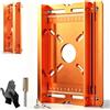 Generico Precision Aluminum Alloy Wood Router Slotting Bracket Guide Tool (Wider) | Router Guides for Woodworking, Adjustable Width, Dual Scale Lines, No Drilling Required, Easy to Use, for Grooving & Trimming