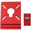 Tidevib Per la lavorazione del legno di marca Router Guida Guida Adattatore in lega di alluminio con tappo per sega a binario Taglio Fresatura lineare Slot Staffa ausiliaria Rosso