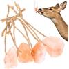 MOBUTOFU 4 Pezzi Blocco di Sale Rosa per Capre, Minerali, 200g, con Supporto | Uso in Pascolo e Recinti, , per Allevatori e Piccoli Animali, Supporto Immunitario