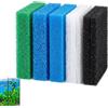 YDAKGUEY Spugne filtranti per laghetto, 11 pezzi, con Juwel Bioflow M, tappetino filtrante per acquario (2 blu fine, 1 blu grosso, 1 nitrato verde, 2 spugne ai carboni attivi, 5 ovate)
