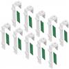 Tolanev 10 Supporti a Morsetto per Tende senza Forare Regolabili per Finestre | Plastica Rigida, Tampone Biadesivo Incluso, Compatibile con Sistemi Standard, Telai PVC e Legno, Ideale per Inquilini