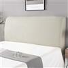 SaRani Copri testata Testiere Spalliera Letto Elasticizzata Tessuto Liscio Tinta Unita (Sabbia)