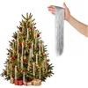 Ciqocibi 3000 Fili di Lametta Natalizia Argentata Scintillante, ghiaccioli Pendenti in Pellicola Iridescente 50 cm per Albero di Natale, Decorazione per Matrimoni e Feste