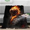 OTBSDNKZZ stampa 3D Ghost Rider plaid da divano microfibra biancheria da letto non perde pelo coperta da divano morbida per regali per la casa Fantasy orrore arte 50x60inch(127x152cm)