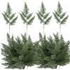 Faticenic Rami di pino artificiale 50 pezzi, verde flessibile 12x5, 5 per artigianato natalizio