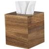 Uanqfegy Copertura per scatola di fazzoletti di legno - Copertura decorativa quadrata per fazzoletti di consistenza liscia per viaggi in auto, cucina, casa, bagno, 5, 5x5, 5x6, 1 pollici
