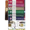 Govinda Set di 9 porta incenso Golden Nag Champa, meditazione Nag Forest, Nag Chandan, Nag Patchouli, Nag Darshan, Buddha, Hit e Vaniglia
