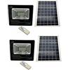 LEOFLA Coppia Di Fari Da 50 Watt SMD Luce Bianca Con Pannello Solare E Sensore