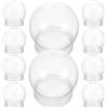 VALICLUD 20 Pezzi Sfera di Neve Trasparente in Plastica da 150ml con Tappo a Vite, Multiuso per Feste di Compleanno e Matrimoni, Palla di Neve Fai da Te con Vista Chiara