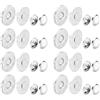 QUARKZMAN 20 Set Bottoni Magnetici 18x2mm/0.71x0.08 Per Tessuto Argento | Componenti Base Rotondi In Metallo, E Kit Cappuccio, Ideali Per Abbigliamento Borse Portafogli In Pelle Fai Da Te