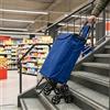 Il Gruppone Passione Casa Carrello Spesa Saliscale 6 Ruote Pieghevole con Borsa Impermeabile, Porta Spesa per Scale Supermercato e Casa - Blu