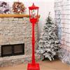 Myself 21 SHOP® LAMPIONE NATALIZIO LUMINOSO NATALE CON BABBO NATALE 180 cm CON LUCI E SUONI