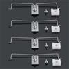 Byour3 BY3 - Ganci per Tende SENZA FORARE Infisso Finestre Per TUTTI GLI INFISSI Ganci per Tende a pacchetto Binari a Pacchetto NO FORO Aggancio per Barre con Strappo SENZA BUCHI (Ragno per tende - 4pz)